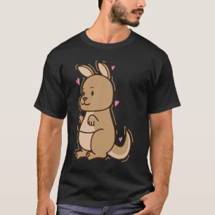 Kangaroo in Liebe Australien Outback T-Shirt