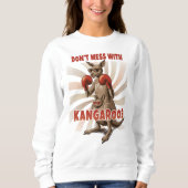 Kangaroo in Sunglasses - Aussie Attitude Graphic Sweatshirt (Vorderseite)
