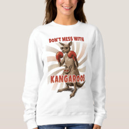 Kangaroo in Sunglasses - Aussie Attitude Graphic Sweatshirt