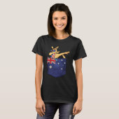 Kangaroo In Your Pocket Australia Flag  Australia T-Shirt (Vorne ganz)