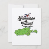 Kangaroo Island Australien Karte (Rückseite)