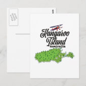 Kangaroo Island Australien Karte (Vorne/Hinten)