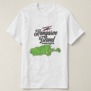 Kangaroo Island Australien Karte T-Shirt