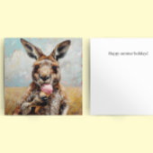 Kangaroo isst ein Eis Einladung