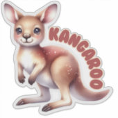 KANGAROO (JOEY) - KINDERZIMMER STICKER (Vorderseite)