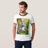 Kangaroo Joyride: Spielerischer Kangaroo springt ü T-Shirt (Vorne ganz)