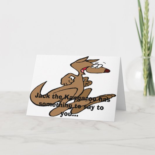 Kangaroo Karte (Vorderseite)