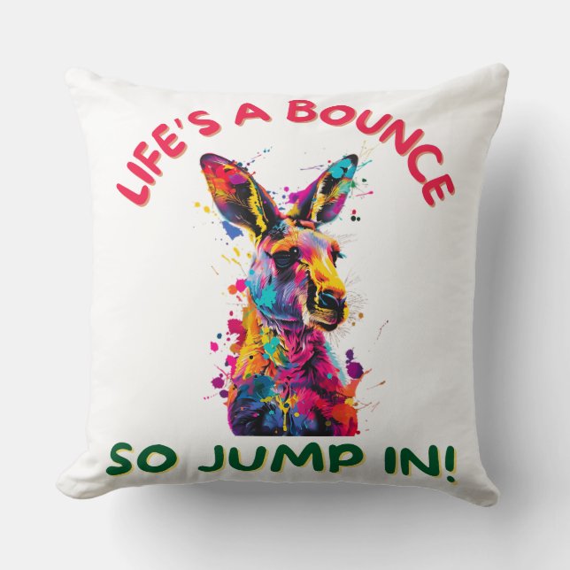 Kangaroo Kissen (Vorderseite)