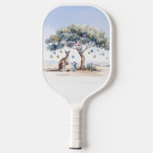 Kangaroo Koalas Platypus Christmas Gumtree Baubles Pickleball Schläger (Rückseite)