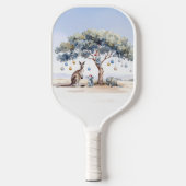 Kangaroo Koalas Platypus Christmas Gumtree Baubles Pickleball Schläger (Vorderseite)