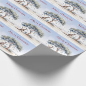 Kangaroo Koalas Platypus Weihnachten Gumtree Baubl Geschenkpapier (Ecke)