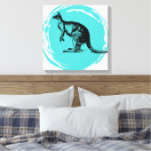 Kangaroo Leinwanddruck (Insitu (Schlafzimmer))