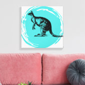 Kangaroo Leinwanddruck (Insitu (Wohnzimmer))