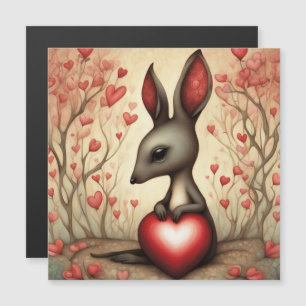 Kangaroo-Liebe 1 Magnetkarte