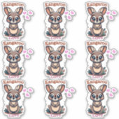 Kangaroo Liebe! Aufkleber (Vorderseite)