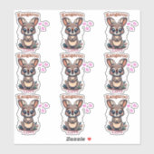 Kangaroo Liebe! Aufkleber (Blatt)