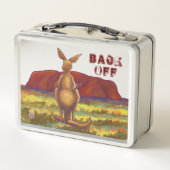 Kangaroo Lock Box Metall Brotdose (Rückseite)