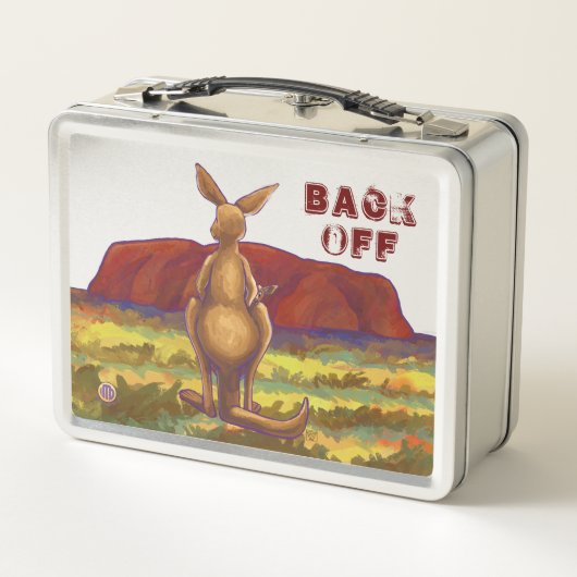 Kangaroo Lock Box Metall Brotdose (Rückseite)