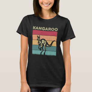 Kangaroo Lover Boys Girls Retro Style K T-Shirt