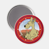 Kangaroo Magnet (Vorderseite/Rückseite)