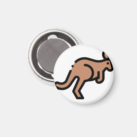 Kangaroo Magnet (Vorderseite/Rückseite)