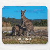 Kangaroo mit Baby-Joey Tasmania Australien Mousepad (Vorne)