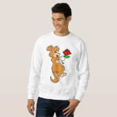 Kangaroo mit Blume Sweatshirt (Vorne ganz)