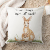 Kangaroo mit Freude Kissen (Decke)