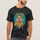 Kangaroo mit Gitarre T-Shirt (Vorderseite)