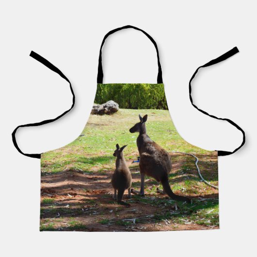 Kangaroo mit ihrer Freude, Kinder vollwertige Schü Schürze (Vorderseite)