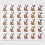 KANGAROO MIT JOEY GESCHENKPAPIER (Flach)