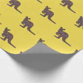 Kangaroo Mosaic Geschenkpapier (Ecke)