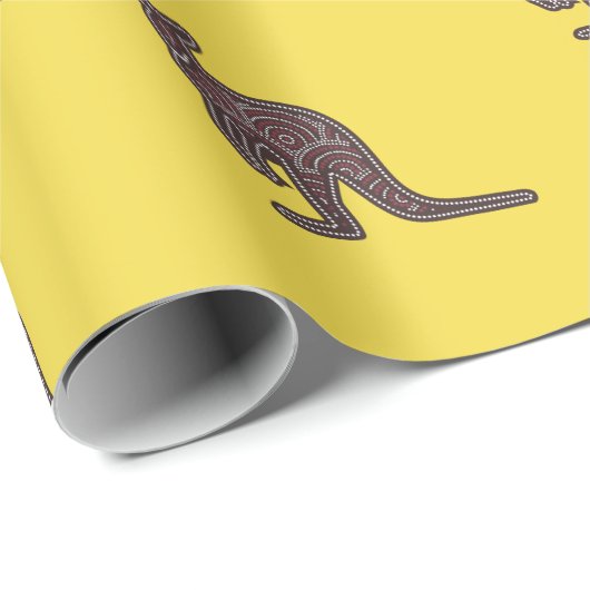 Kangaroo Mosaic Geschenkpapier (Rolleneckpunkt)