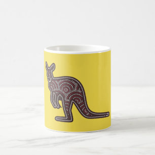 Kangaroo Mosaic Kaffeetasse