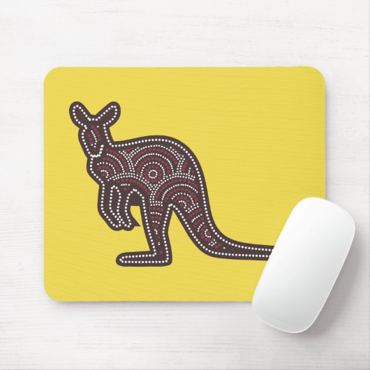 Kangaroo Mosaic Mousepad (Mit Mouse)
