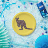 Kangaroo Mosaic Pappteller (Party)