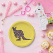 Kangaroo Mosaic Pappteller (Party)