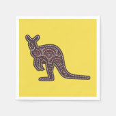 Kangaroo Mosaic Serviette (Vorderseite)