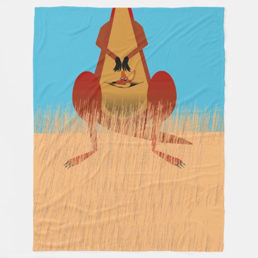 Kangaroo Mother Fleecedecke (Vorderseite)