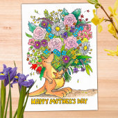 Kangaroo Muttertag Postkarte von Nicole Janes