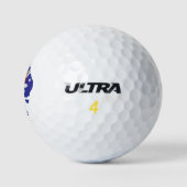 Kangaroo on Australia Flag  Golfball (Logo)