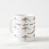 Kangaroo or wallaby saying: Doing your own thing Kaffeetasse (Vorderseite Links)
