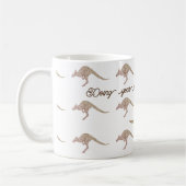 Kangaroo or wallaby saying:  Doing your own thing Kaffeetasse (Links)
