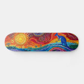 Kangaroo - Origineller Stil - Skateboard Deck (Horizontal)