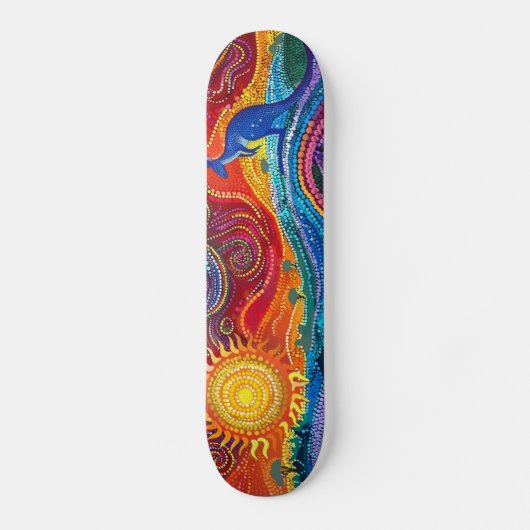 Kangaroo - Origineller Stil - Skateboard Deck (Vorderseite)