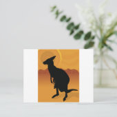 Kangaroo Outback Postkarte (Stehend Vorderseite)
