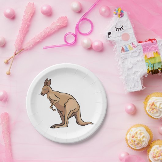 Kangaroo Pappteller (Party)