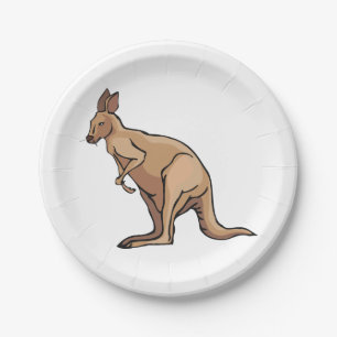 Kangaroo Pappteller