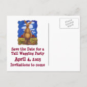 Kangaroo Party Center Ankündigungspostkarte (Rückseite)