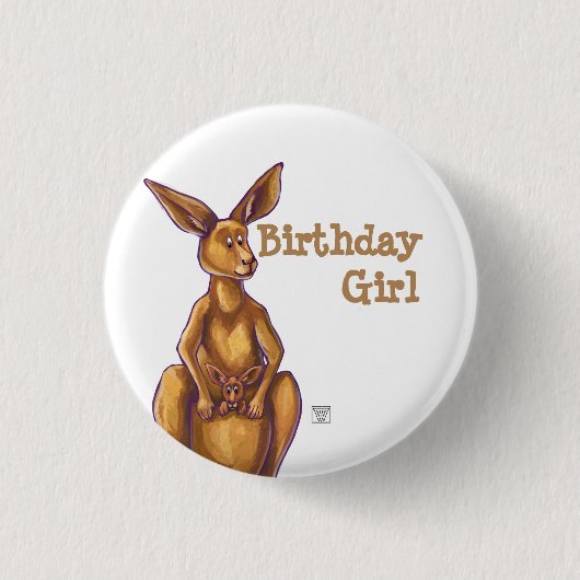 Kangaroo Party Center Button (Vorderseite)